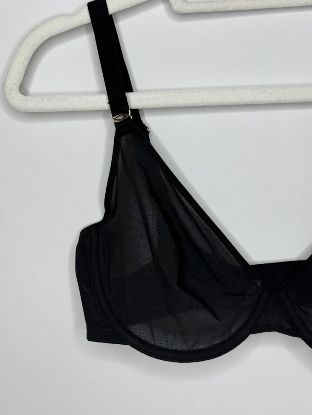 Inlyric 36DD Black Sheer Mesh Unlined Underwire Bra - Picture 2 of 8